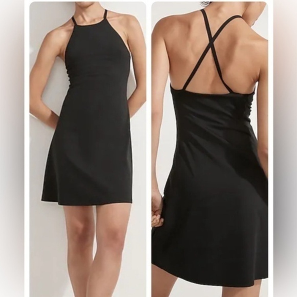 Madewell Black Flex Fitness Dress XS Sweat-Wicking UPF 40+